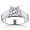 14K 1.00 Carat Princess Cut Solitaire Diamond Ring (G-H ; SI1-2) Size 5