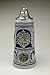 Beer Stein by King - Old Heritage CoA and Landmarks Relief Stone Grey German Beer Stein .75l Limited