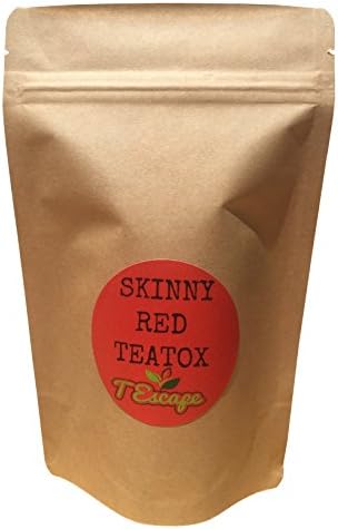 RED HOT LEMONADE - SKINNY DETOX TEA- 14 Large TEABAGS - Antioxidant Rich Mint - Hibiscus Teatox - Pure & Natural - 100%