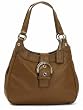 Authentic Coach Soho Smooth Soft Leather Lynne Hobo Handbag 17219 Chestnut Brown