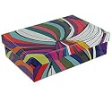 Paperchase Medium Gift Box. Wavy Stripe Design