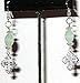 Green Jade Cross Earrings