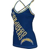 San Diego Chargers Womens Reebok Fierce Fan Cheer Tank Top Shirt - L