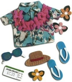 Jolees  Boutique Themed Ornate Stickers, Tourist 