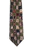 100% Silk Geometric pattern Men Necktie