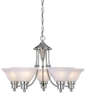 Hardware House 544452 Bristol 5-light Chandelier Brushed Nickel from Hardware House