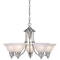 Hardware House 544452 24-Inch by 15-Inch Chandelier Brushed Nickel