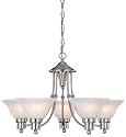 Hardware House 544452 24-Inch by 15-Inch Chandelier Brushed Nickel