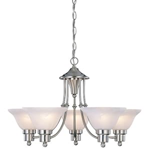Hardware House 544452 24-Inch by 15-Inch Chandelier Brushed Nickel