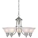 Hardware House 544452 24-Inch by 15-Inch Chandelier Brushed Nickel