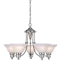 Hardware House 544452 24-Inch by 15-Inch Chandelier Brushed Nickel