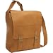Le Donne Leather Vertical Computer Messenger - Tan
