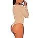 Grace's Secret Women's Deep V Neck Lace up Bodysuit