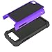 LK [Shock-Absorption] Hybrid Dual Layer Armor Defender Protective Case Cover for ZTE Maven / ZTE Overture 2 / ZTE Fanfare / ZTE Speed (Purple)