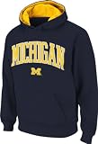 Michigan Wolverines Navy Tackle Twill Big Autumn Hooded Sweatshirt