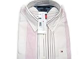 Tommy Hilfiger White and Pink Striped Shirt