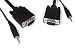 5m SVGA VGA HDTV RGB 15 Pin D-Sub PC, LAPTOP to TV, Monitor, projector Video and stereo Audio leads 3.5mm jack to jack cable set. AV Interconnect 5 metre