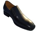 Black Leather Height Increasing Elevator Shoes BBC008 - Get 2.5 Inches Taller