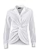 MOQUEEN Women's Sleeves Button Down Shirt with Stretch 1064