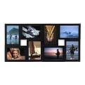 Dimensional Collage Frame with 8 Windows - Black (4x6")