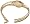 Movado Women's Amorosa Gold-Tone Stainless Steel Bangle Bracelet Watch #0604758