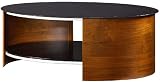 JF301 Black Glass And Walnut Coffee Table 41GCov6tVxL. SL160