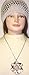 Genuine Sterling Silver Plated Medium Chain Necklace with Simulated Jade Crystals Loaded Large Pendant Offered with Hand Crocheted Metallic Silver Gimp Skull Cap