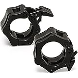 Quick Release Pair of Locking 2" Olympic Size Barbell Clamp Collar Great for Pro Crossfit Training