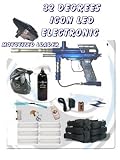 Paintball 32 Degrees Electronic Icon LED Gun SET Blue