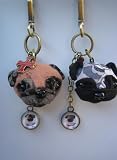 Fuzzy Couture Pug Key Chain