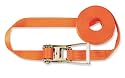 Braun Spanngurt 4000 daN, einteilig, Farbe orange, 6 m L&auml;nge, 50 mm Bandbreite, mit Ratsche
