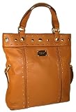 41GCu3M8d%2BL. SL160  Michael Kors Delancy Foldover Large Brown Luggage Leather Shoulder Tote