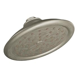 MOEN 6310BN ExactTemp Single Function Rainfall Showerhead, Brushed Nickel