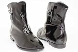 b Store London Hetty Designer Patent Leather Boots UK 5 (L2001AP)