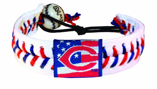 MLB Cincinnati Reds Stars and Stripes Classic Baseball Bracelet