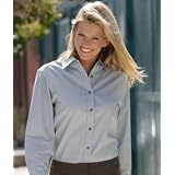 Bill Blass Premium Ladies' Long-Sleeve Sanded Gabardine Shirt at BILL BLASS
