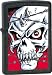 Barbed Wire Skull Black Matte Zippo Lighter
