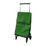 ロルサー 折畳み式ショッピングカート ドット グリーン ブラック