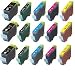 Canon PGI-5BK CLI-8 15-Pack Compatible Ink Cartridges w/ Chip for Pixma MP500 MP530 MP600 MP800 iP4200 iP4300 iP4500 iP5200 iP5200