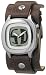 Fossil JR8123 Gents Brown Leather Cuff Watch with Animated Analog Dial