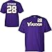 Youth Minnesota Vikings Adrian Peterson #28 Name & Number T-Shirt - M 10-12