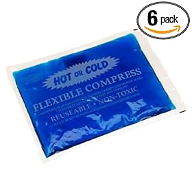 Cryopak Flexible 7.5-Inch by 10.25-Inch Hot & Cold Compress (Pack of 6)