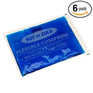 Cryopak Flexible 7.5-Inch by 10.25-Inch Hot and Cold Compress (Pack of 6) by Cryopak