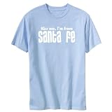 T-SHIRT LIGHT BLUE  KISS ME , I'M FROM SANTA FE  ARGENTINA