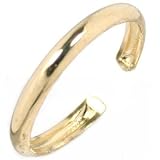 10K Gold Band Toe Ring Plain Open Body Jewelry Charm