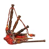 Wee Tot's Bagpipe, Rosewood, Red Tartan