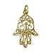 18K Gold Vintage Hamsa Hand Charm