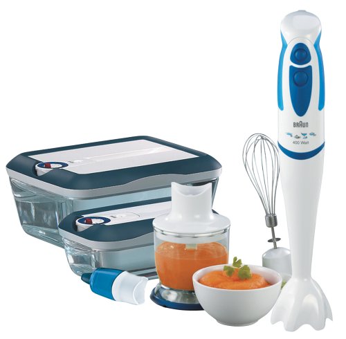 Braun MR4050HC-VP2 Multiquick Fresh System Pro Handblender inc Attachments & Pyrex Containers