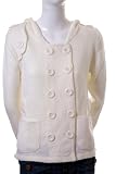 Ellison Double Breasted Button Knitted Hooded Sweater Jacket