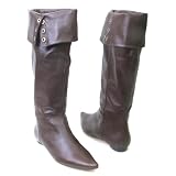 All Black 'Stud' Boot (Dark Brown)